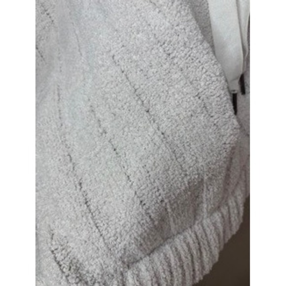 Simply Vera Vera Wang Womens XXL Gray Popcorn Knit Crossover Hem Hoodie Sweater - Picture 2 of 6